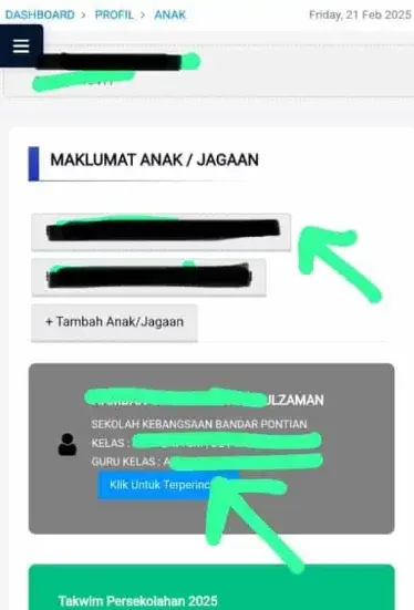 Kemaskini IDME untuk Maklumat Anak